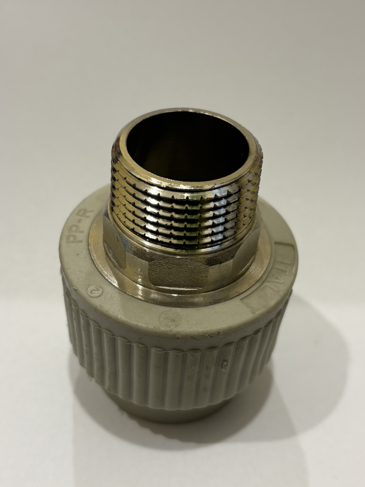 Муфта із зовнішнім різьбленням 20х1/2" ППР/латунь, ITAL